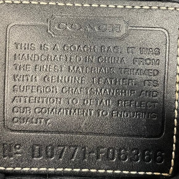 Black Coach Purse - Picture 4 of 8